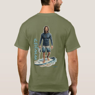 Camiseta Vibrações de Surfista WWJD, Jesus Diário, Salvador