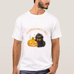 Camiseta Vibrações de Tempero de Abóbora, Dia das Bruxas, g