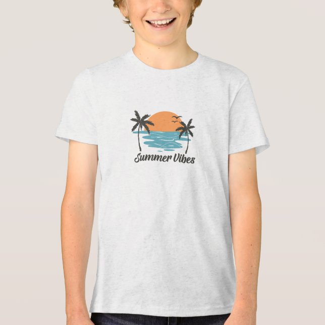 Camiseta vibrações de verão (Frente)