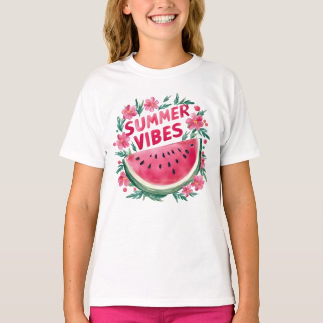 Camiseta Vibrações de Verão (Frente)