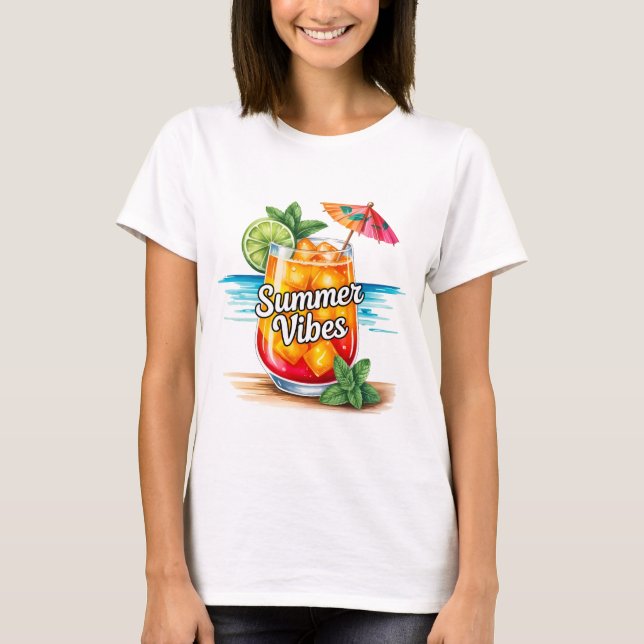 Camiseta Vibrações de Verão  (Frente)