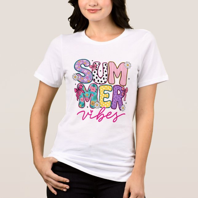 Camiseta Vibrações de Verão (Frente)