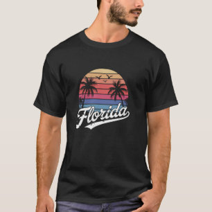 Camiseta Vibrações de Verão da Flórida Praia Sol Palmeira T
