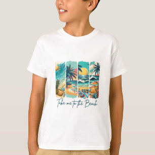 Camiseta Vibrações de Verão Férias na Praia O Verão Me Leva