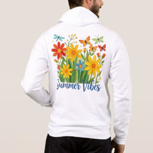 Camiseta Vibrações de Verão Floral com Borboletas-64534