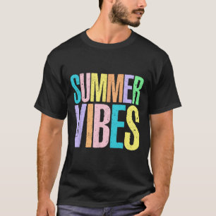 Camiseta Vibrações de Verão Havaí Praia Família Férias de V