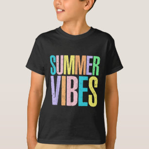 Camiseta Vibrações de Verão Havaí Praia Família Férias de V