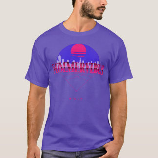Camiseta VIBRAÇÕES DE VERÃO NA CIDADE DESIGN RETRÔ retrô