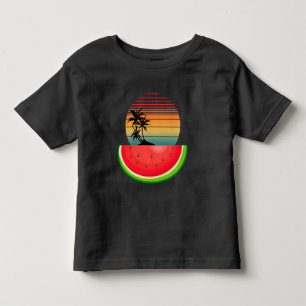 Camiseta Vibrações de Verão Pôr do Sol Melancia