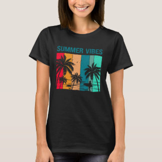 Camiseta Vibrações de Verão  Sol Mar e Areia  Férias de Sur