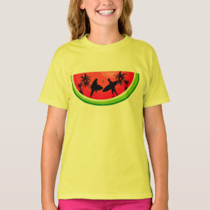 Camiseta Vibrações de Verão Surf Melancia Frutas