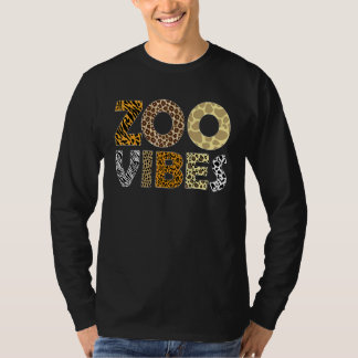 Camiseta Vibrações de Zoológico Estampa de Leopardo Safari
