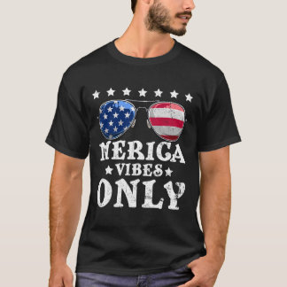 Camiseta Vibrações Divertidas da Merica Apenas Camisolas da