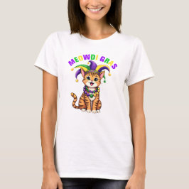 Camiseta Vibrações Divertidas do Desfile de Mardi Gras