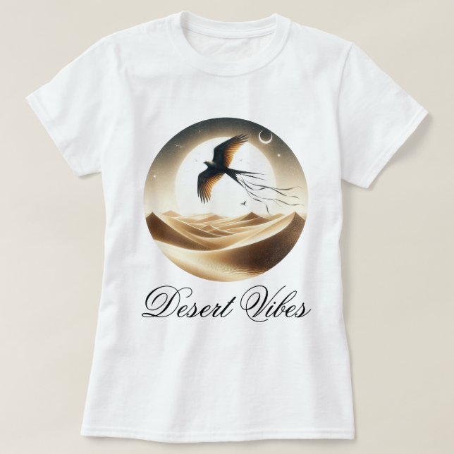 Camiseta Vibrações do Deserto (Frente do Design)