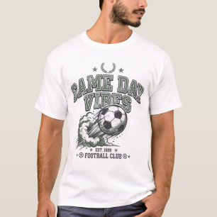 Camiseta Vibrações do Dia de Jogo Clube de Futebol Gráfico