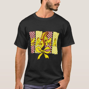 Camiseta Vibrações do Dia do Jogo Laço Coquette Mama Softll