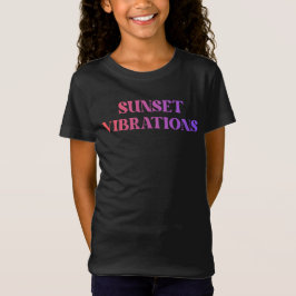 Camiseta Vibrações do Pôr do Sol Retrô