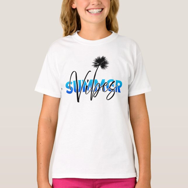 Camiseta vibrações do verão (Frente)