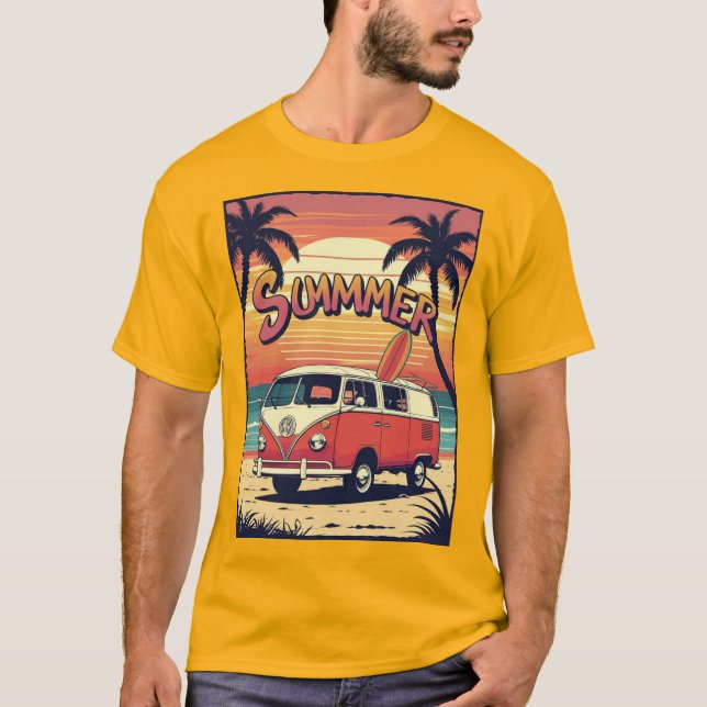 Camiseta vibrações do verão (Frente)