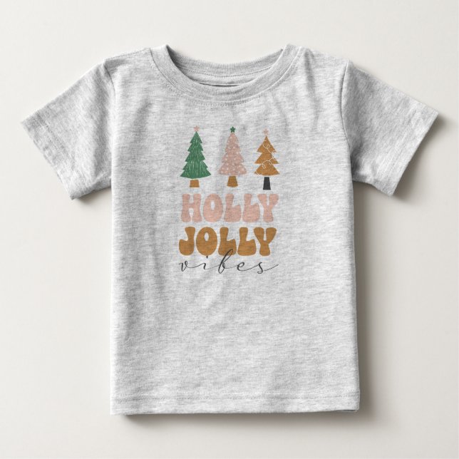 Camiseta Vibrações Holly Jolly (Frente)