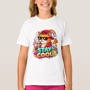 Camiseta Vibrações Legais – Roupas de Rua do Gato Relaxado