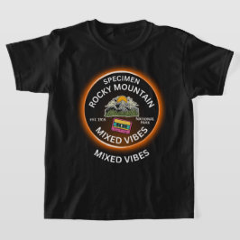 Camiseta Vibrações Mistas Vintage das Montanhas Rochosas