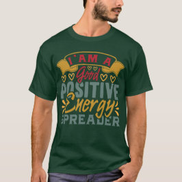Camiseta Vibrações Positivas | Citação Motivacional