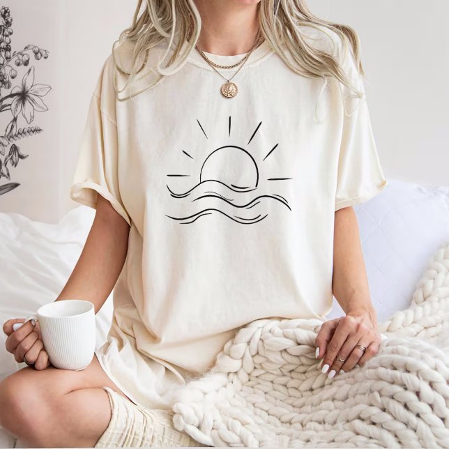 Camiseta Vibrações Positivas do Sol Verão (Criador carregado)