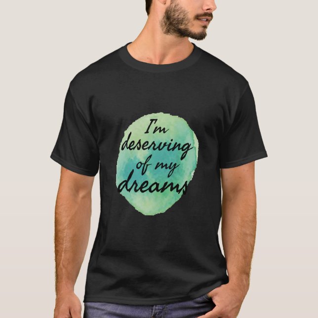 Camiseta vibrações positivas para autoaceitação (Frente)