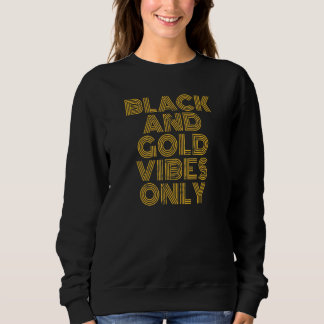 Camiseta Vibrações Pretas e Douradas Somente Jogo de Futebo