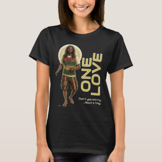 Camiseta Vibrações Reggae WWJD, Jesus Diário, Rasta Um Amor