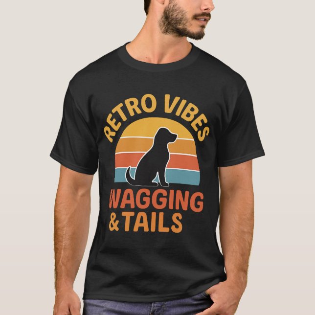 Camiseta Vibrações Retrô, Abanando & Rabos (Frente)
