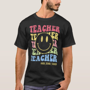 Camiseta Vibrações Retro da Escola de Ensino Médio Groovy P