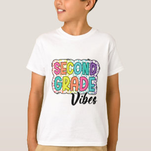 Camiseta Vibrações Rétro da Segunda Série De Volta à Escola