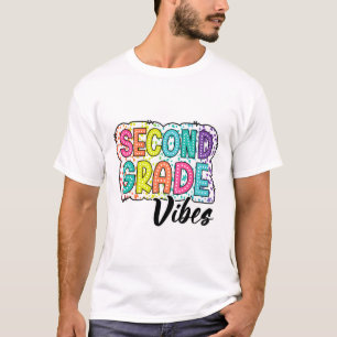 Camiseta Vibrações Retro da Segunda Série de Volta às Aulas
