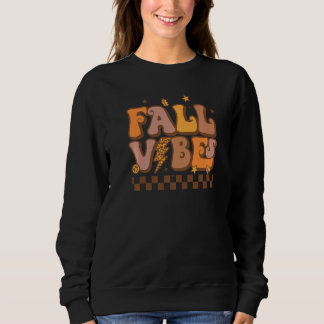 Camiseta Vibrações Retro de Outono Leopardo Relâmpago Outon