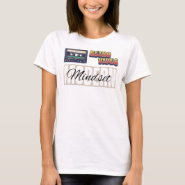 Camiseta Vibrações Retrô Mentalidade Moderna Estética Inspi