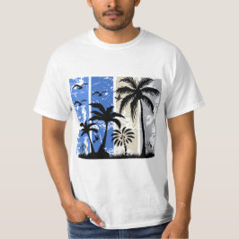Camiseta Vibrações Tropicais em Listras