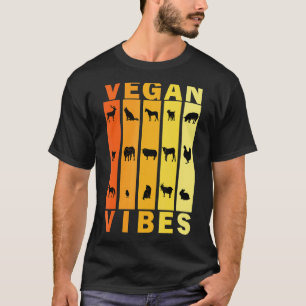 Camiseta Vibrações Veganas Herbívoro Vegetariano Retro Esti