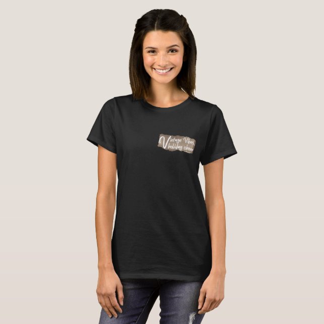 Camiseta Vibrações Vintage, Alegria Natalina – Natal Retro (Frente Completa)