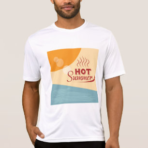 Camiseta Vibrações Vintage Retro de Verão Quente