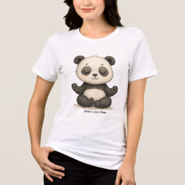 Camiseta Vibrações Zen Personalizáveis Bebê Panda Senhoras