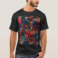Vibrant African Geometric Tribal Abstract Pattern