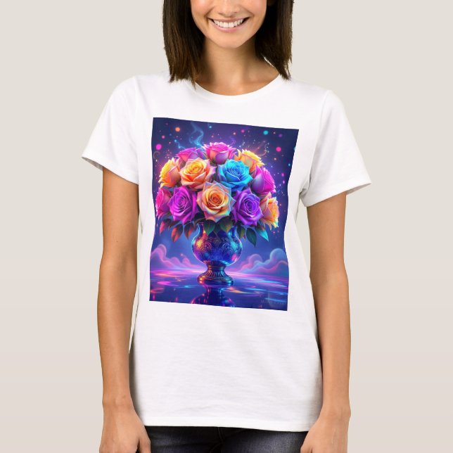 Camiseta Vibrant Bouquet (Frente)