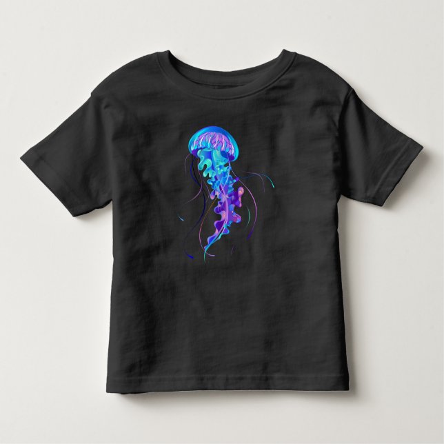 Camiseta Vibrant Color Glowing Jellyfish (Frente)