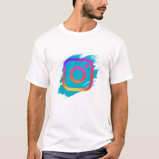 Camiseta Vibrant Colorful Splash Logo Art - Modern Artistic