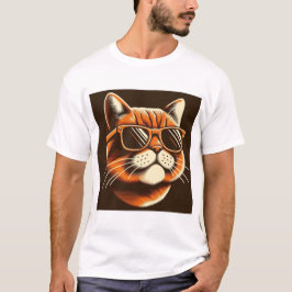 Camiseta Vibrant Feline Grace