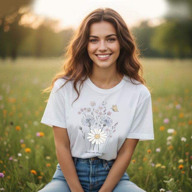 Camiseta Vibrant field of wildflowers  (Criador carregado)