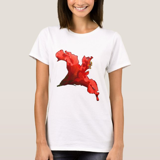 Camiseta Vibrant Hibiscus Flower (Frente)